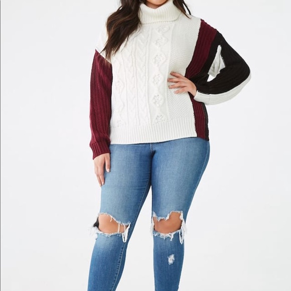 NWT Color block sweater - Picture 1 of 5